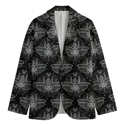 Mantis Spirit Animal Pattern Print Men's Blazer