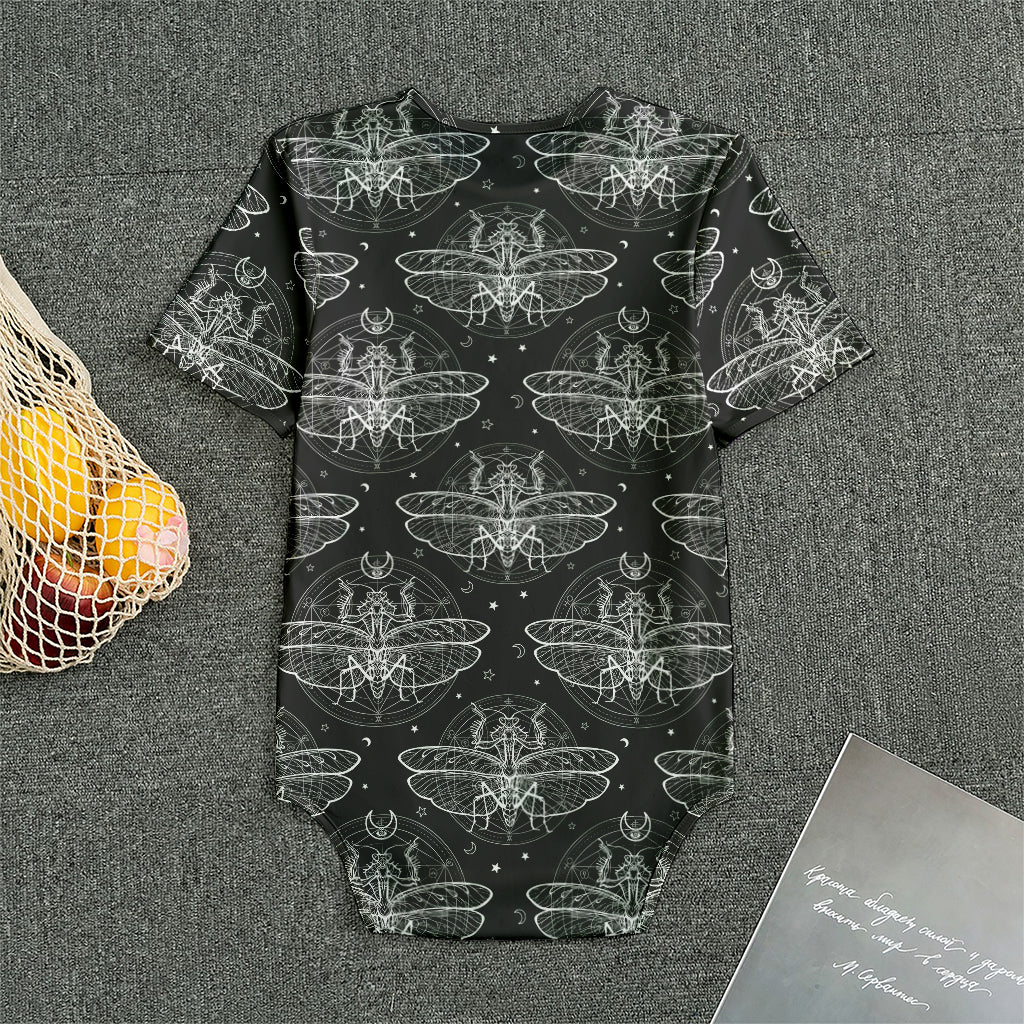 Mantis Spirit Animal Pattern Print Men's Bodysuit