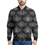 Mantis Spirit Animal Pattern Print Men's Bomber Jacket