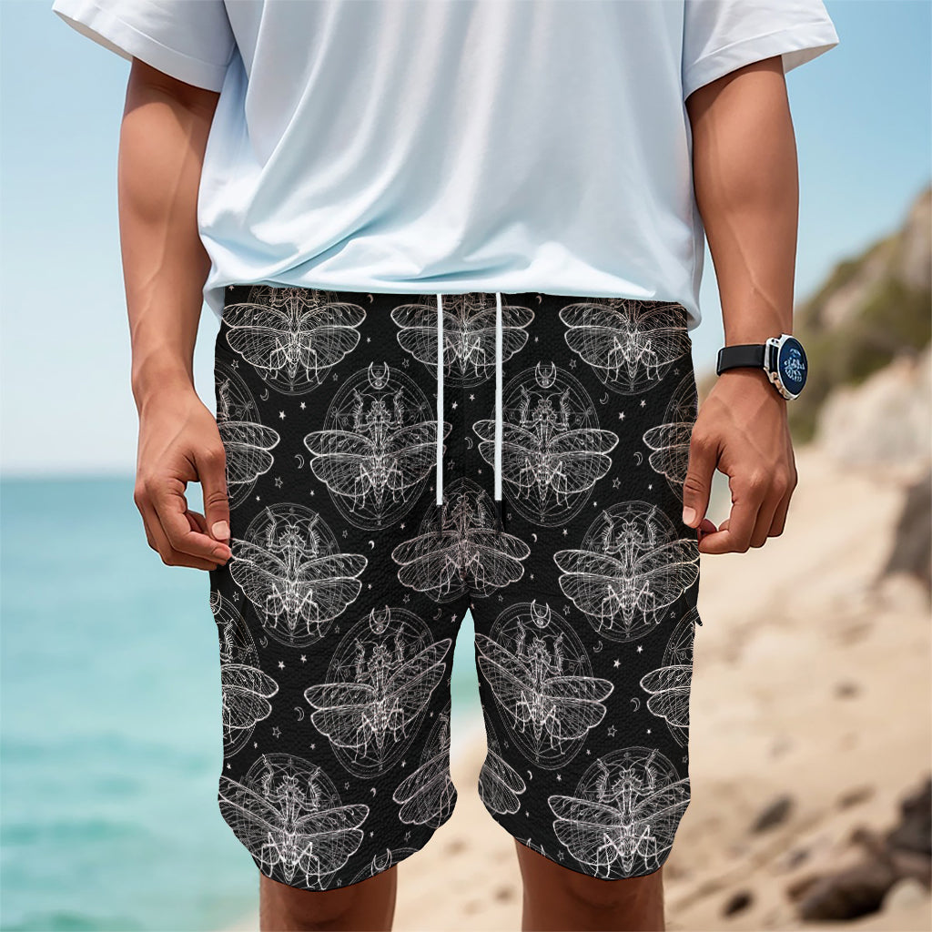 Mantis Spirit Animal Pattern Print Men's Cargo Shorts