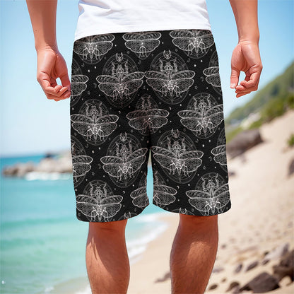 Mantis Spirit Animal Pattern Print Men's Cargo Shorts