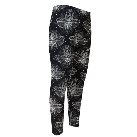 Mantis Spirit Animal Pattern Print Men's Compression Pants