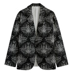 Mantis Spirit Animal Pattern Print Men's Cotton Blazer