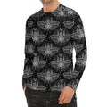 Mantis Spirit Animal Pattern Print Men's Long Sleeve Rash Guard