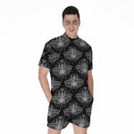 Mantis Spirit Animal Pattern Print Men's Rompers
