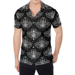 Mantis Spirit Animal Pattern Print Men's Shirt