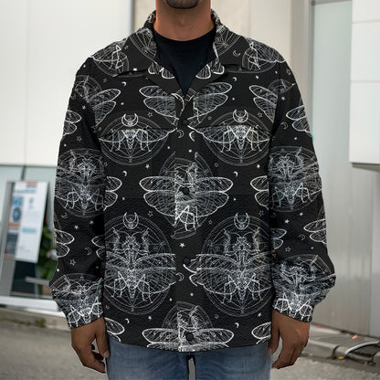 Mantis Spirit Animal Pattern Print Men's Shirt Jacket