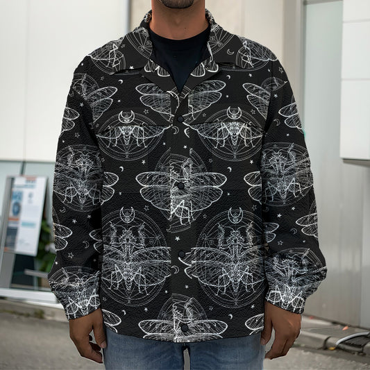Mantis Spirit Animal Pattern Print Men's Shirt Jacket