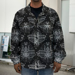 Mantis Spirit Animal Pattern Print Men's Shirt Jacket