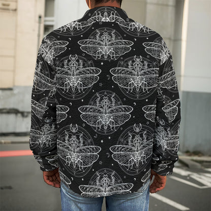 Mantis Spirit Animal Pattern Print Men's Shirt Jacket