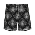 Mantis Spirit Animal Pattern Print Men's Athletic Shorts