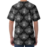 Mantis Spirit Animal Pattern Print Men's Velvet T-Shirt