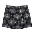 Mantis Spirit Animal Pattern Print Mesh Shorts