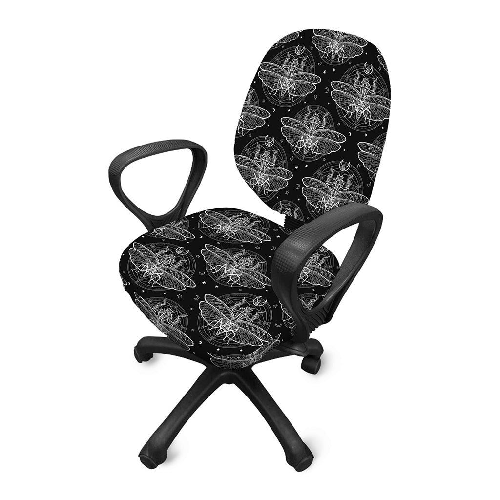 Mantis Spirit Animal Pattern Print Office Chair Cover