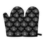 Mantis Spirit Animal Pattern Print Oven Mitts