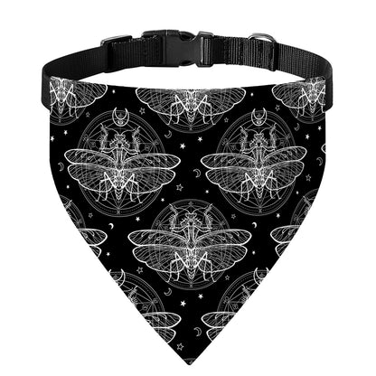 Mantis Spirit Animal Pattern Print Over The Collar Dog Bandana
