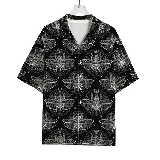 Mantis Spirit Animal Pattern Print Rayon Hawaiian Shirt
