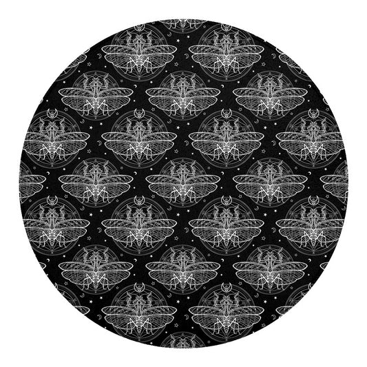 Mantis Spirit Animal Pattern Print Round Blanket