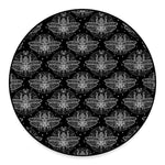 Mantis Spirit Animal Pattern Print Round Floor Mat