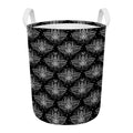 Mantis Spirit Animal Pattern Print Round Laundry Basket