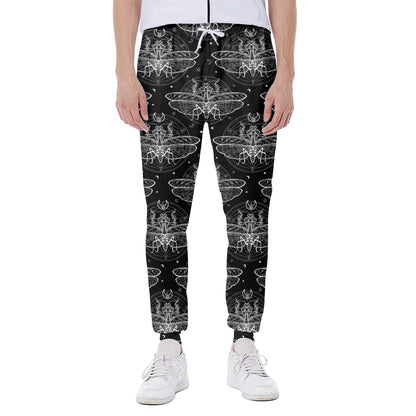 Mantis Spirit Animal Pattern Print Scuba Joggers