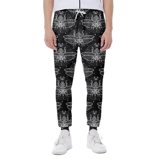 Mantis Spirit Animal Pattern Print Scuba Joggers