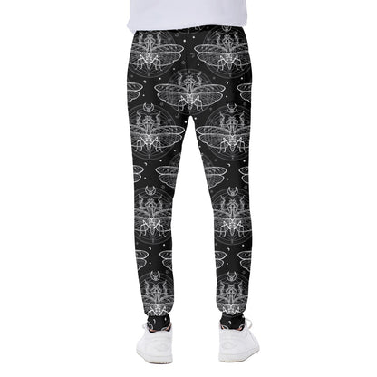 Mantis Spirit Animal Pattern Print Scuba Joggers