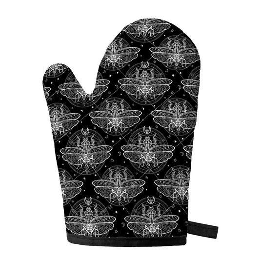 Mantis Spirit Animal Pattern Print Single Oven Mitt