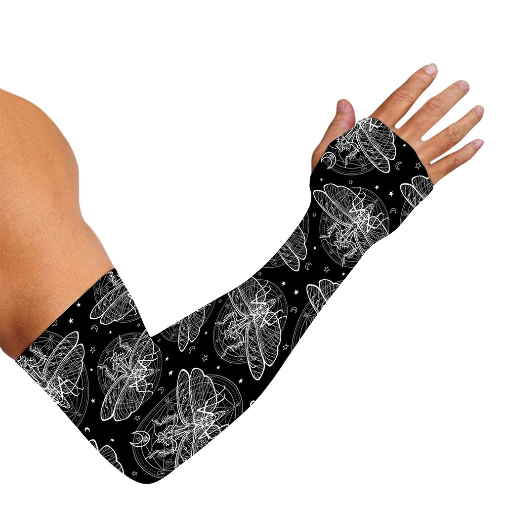 Mantis Spirit Animal Pattern Print Sun Protection Arm Sleeves