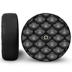 Mantis Spirit Animal Pattern Print Tire Cover With Camera Hole