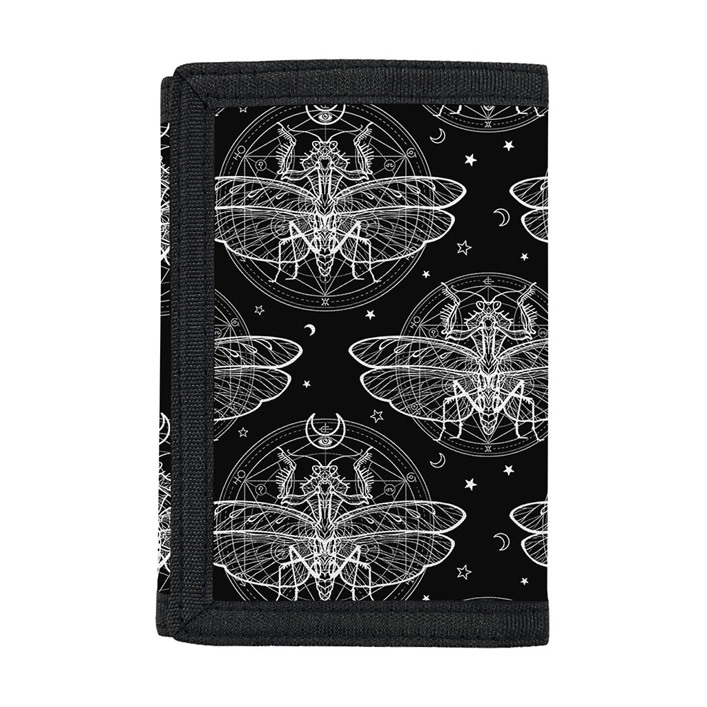 Mantis Spirit Animal Pattern Print Trifold Wallet