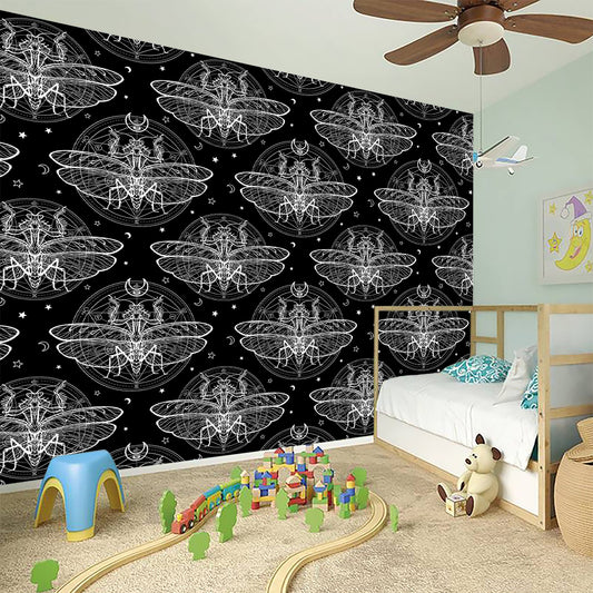 Mantis Spirit Animal Pattern Print Wall Sticker