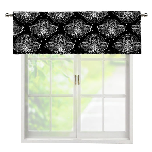 Mantis Spirit Animal Pattern Print Window Valance