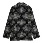 Mantis Spirit Animal Pattern Print Women's Cotton Blazer