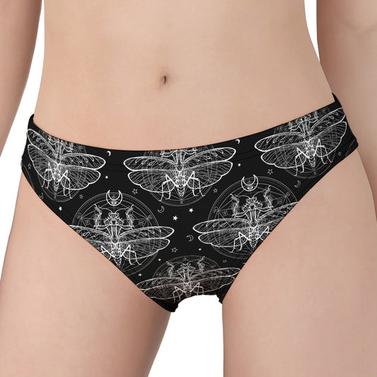 Mantis Spirit Animal Pattern Print Women's Panties