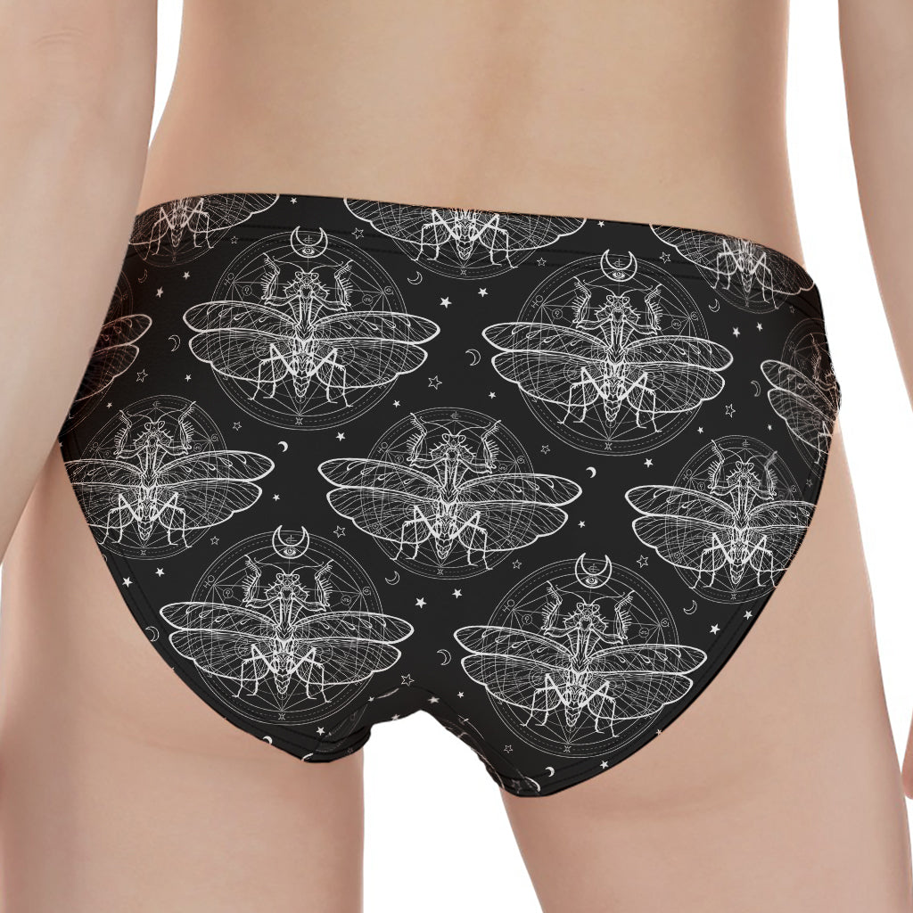 Mantis Spirit Animal Pattern Print Women's Panties