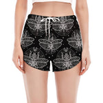 Mantis Spirit Animal Pattern Print Women's Split Running Shorts