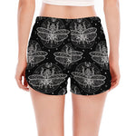 Mantis Spirit Animal Pattern Print Women's Split Running Shorts