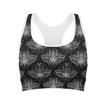 Mantis Spirit Animal Pattern Print Women's Sports Bra