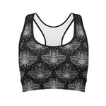 Mantis Spirit Animal Pattern Print Women's Sports Bra