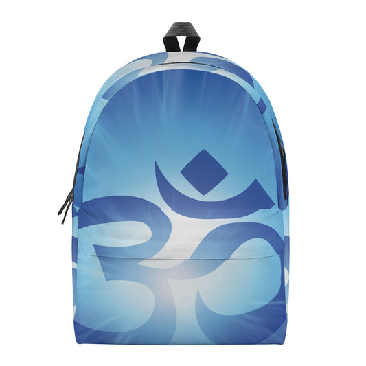 Mantra Om Print Backpack