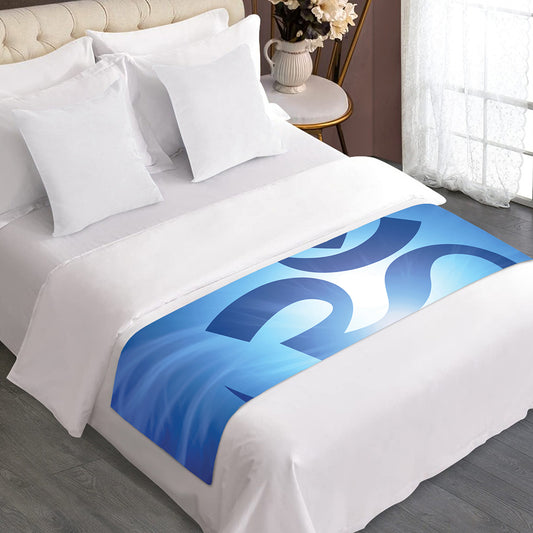 Mantra Om Print Bed Runner