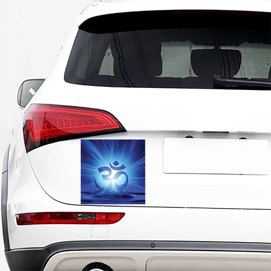 Mantra Om Print Car Sticker