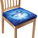 Mantra Om Print Chair Cushion Cover