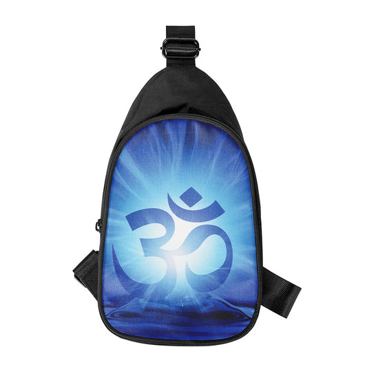 Mantra Om Print Chest Bag