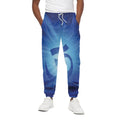 Mantra Om Print Cotton Sweatpants
