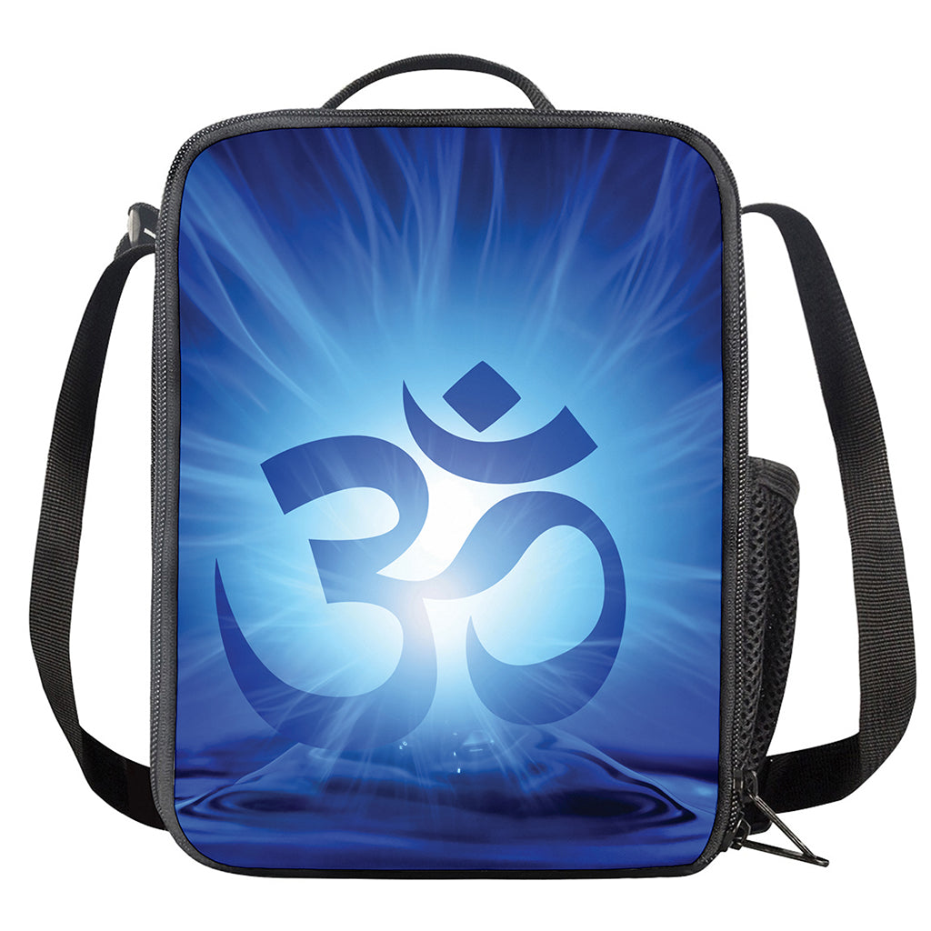 Mantra Om Print Crossbody Lunch Bag