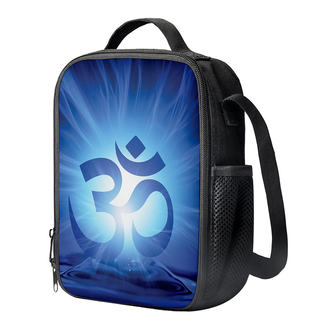 Mantra Om Print Crossbody Lunch Bag