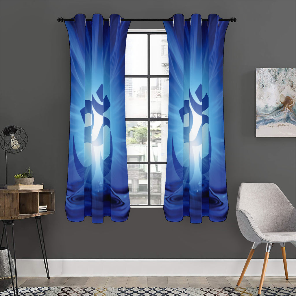 Mantra Om Print Curtain
