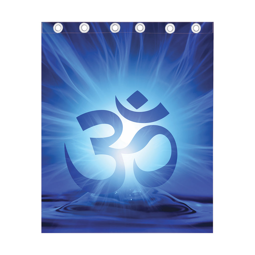 Mantra Om Print Curtain